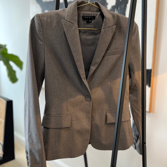 Theory Suit in Heather Grey | Size 4 - Picture 1 of 2